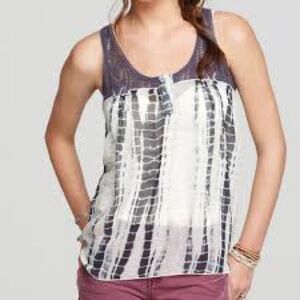 FREE PEOPLE SUSQUEHANNA CROCHET TIE DYE TANK TOP SZ XS Blouse Boho